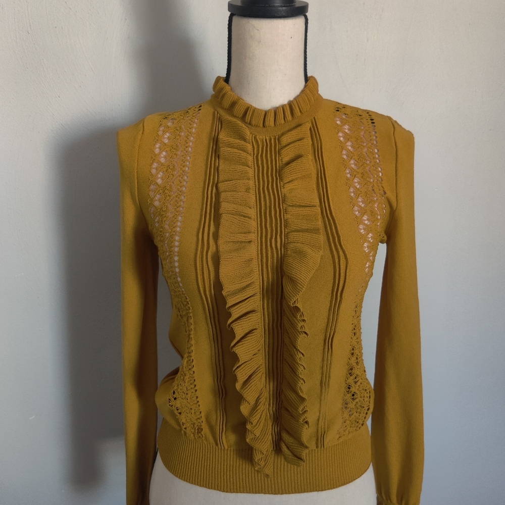 Zara ruffle blouse. Size S.